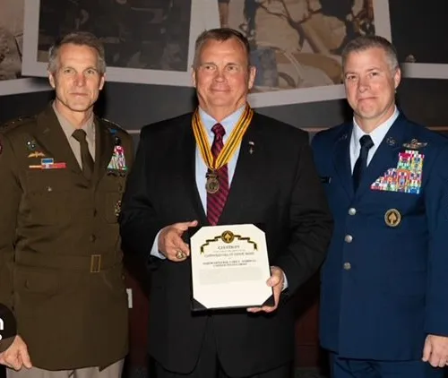 Gary receiving a Citation from SOCOM