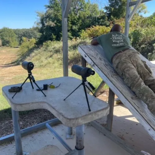 Gordon setting up for a Simulated Angled Roof Engagement- Sep 2022