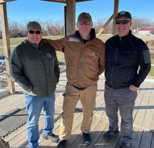 Mark, Erik, and Todd on the 1000 Yard Range after a productive range day- NOV 2023