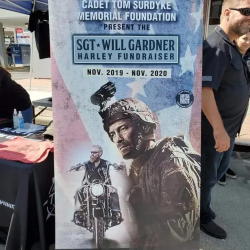 SOCN Sgt. Will Gardner Custom Harley Banner