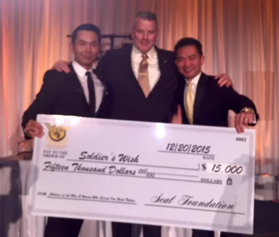 SOCN- S.E.A.L. Foundation Donation Check for Soldier's Wish