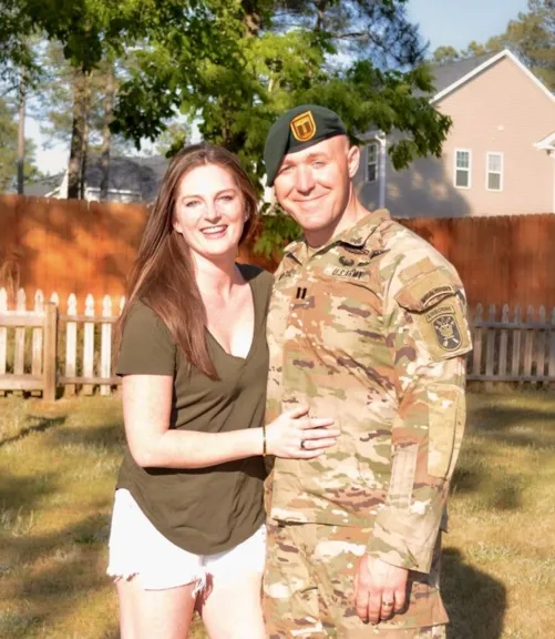 SOCN Donation Recipient- CPT Breanna Imperial & her Husband, CPT Imperial, 3rd SFGA
