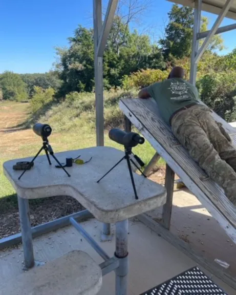 Gordon setting up for a Simulated Angled Roof Engagement- Sep 2022