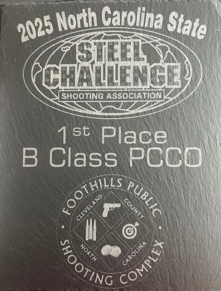 SOCN's Sgt Desmond Mitchell won B Class in PCCO Div. at the NC State Steel Challenge Championships; he also placed 6th overall behind 5 Grandmasters.