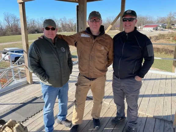 Mark, Erik, and Todd on the 1000 Yard Range after a productive range day- NOV 2023