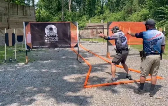Jay Nailing a close target at the Staten Island Championship