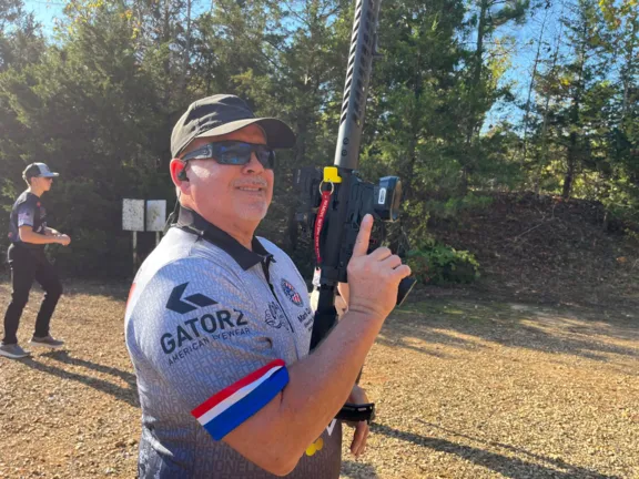 Mark Quinn as the "On-Deck" shooter at Gatorz MO Fall Classic- OCT2024