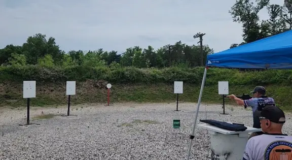 SOCN Shooter Danny Spraul shooting "Smoke & Hope" at Area 5 Steel Challenge Championship